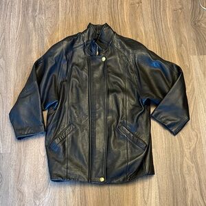 Valerie Stevens Black Leather Jacket